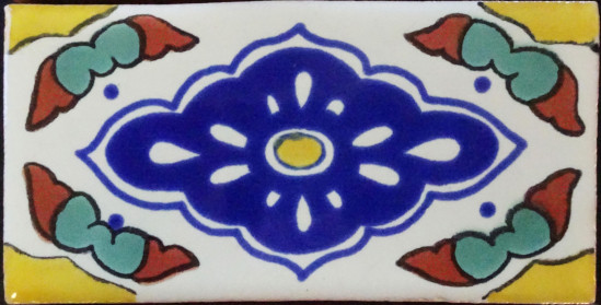 Guadalajara Decorative Talavera Blanco Listello