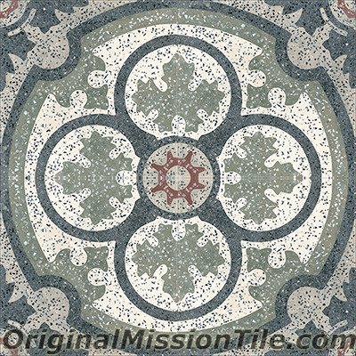 Original Mission Tile Cement Terrazzo Philadelphia SL - 8 x 8
