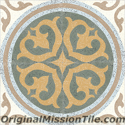 Original Mission Tile Cement Terrazzo Santa Maria - 8 x 8