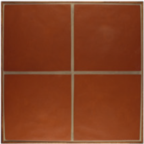 WQ High-Fire Paver 12 x 12  - Terra Cotta Red Regular Edge 