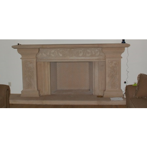 Limestone Mantel