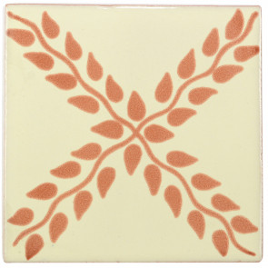 Arbor Brown Decorative Talavera Blanco