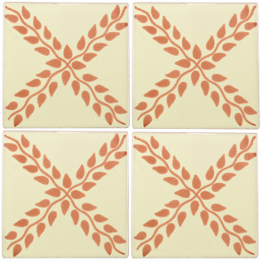 Arbor Brown Decorative Talavera Blanco