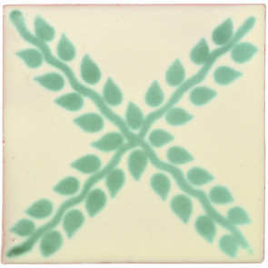 Arbor Green Decorative Talavera Blanco