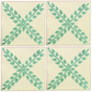 Arbor Green Decorative Talavera Blanco