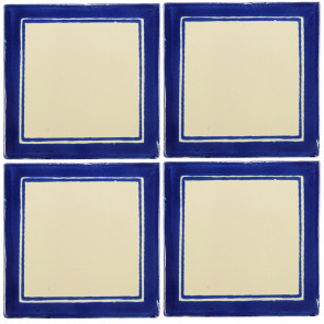 Daisy May 2 Blue Decorative Talavera Blanco