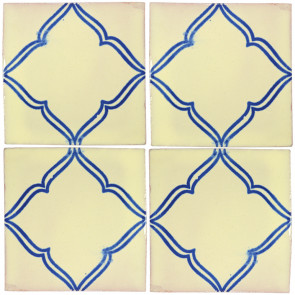 Provincia Blue Decorative Talavera Blanco