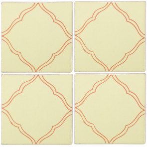 Provincia Brown Decorative Talavera Blanco