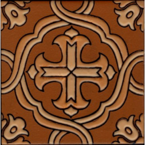 Santa Cruz, Terra Cotta (3 3-4 x 3 3-4) (5 3-4 x 5 3-4)