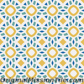 Original Mission Tile Cement Encanto Calpysa 18 - 8 x 8