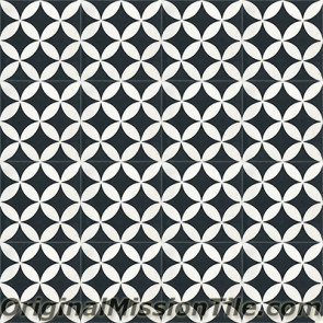 Original Mission Tile Cement Contemporary Circulos 01 - 8 x 8