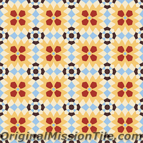 Original Mission Tile Cement Encanto Luisa 17 - 8 x 8
