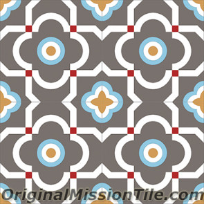 Original Mission Tile Cement Encanto Marci 20 - 8 x 8