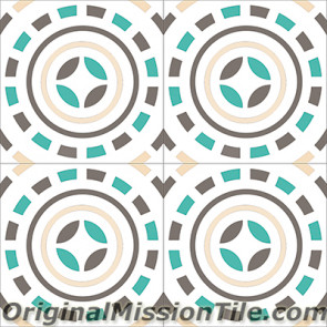 Original Mission Tile Cement Encanto Pasquale 06 - 8 x 8