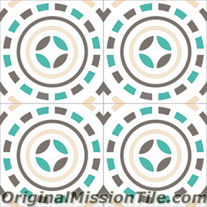 Original Mission Tile Cement Encanto Pasquale 06 - 8 x 8