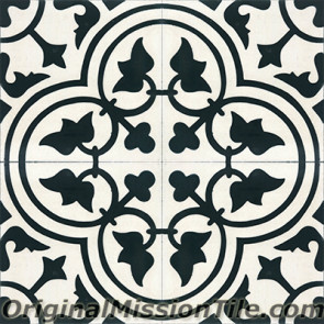 Original Mission Tile Cement Contemporary Roseton 04 - 8 x 8