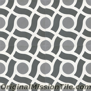 Original Mission Tile Cement Oceana Submarine 03 - 8 x 8