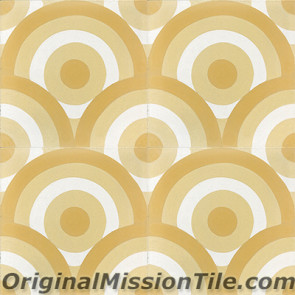 Original Mission Tile Cement Oceana Sunset 02 - 8 x 8