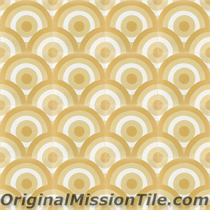 Original Mission Tile Cement Oceana Sunset 02 - 8 x 8