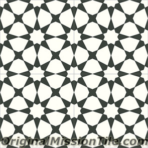 Original Mission Tile Cement Contemporary Agadir 02 - 8 x 8