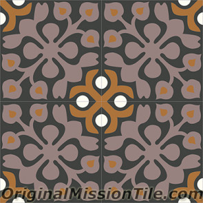 Original Mission Tile Cement Classic Alice 01 - 8 x 8