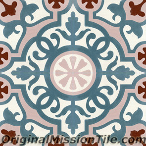 Original Mission Tile Cement Classic Amalia 04 - 8 x 8