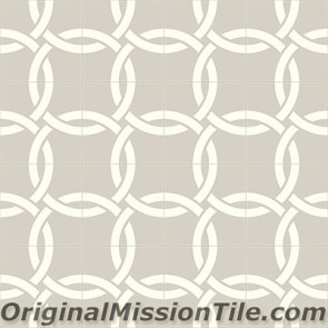 Original Mission Tile Cement Contemporary Aros II 03 - 8 x 8