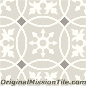 Original Mission Tile Cement Contemporary Baragua 02 - 8 x 8