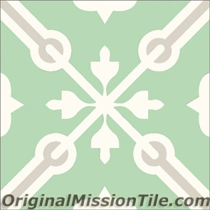 Original Mission Tile Cement Classic Blois 01 - 8 x 8