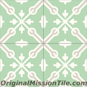 Original Mission Tile Cement Classic Blois 01 - 8 x 8