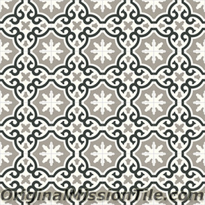 Original Mission Tile Cement Contemporary Bocassio 03 - 8 x 8