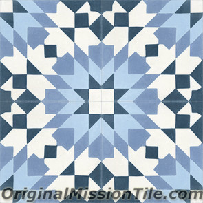 Original Mission Tile Cement Moroccan Casa Blanca 03 - 8 x 8