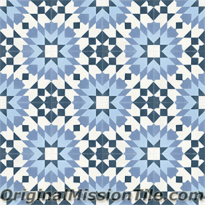Original Mission Tile Cement Moroccan Casa Blanca 03 - 8 x 8