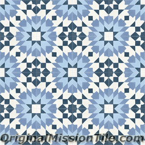Original Mission Tile Cement Moroccan Casa Blanca 03 - 8 x 8