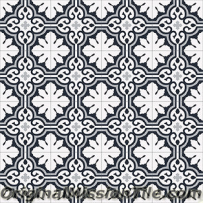 Original Mission Tile Cement Accent Christen - 8 x 8