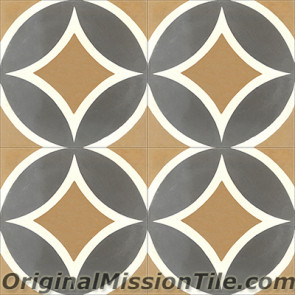 Original Mission Tile Cement Classic Circle II - 8 x 8