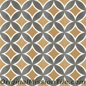 Original Mission Tile Cement Classic Circle II - 8 x 8