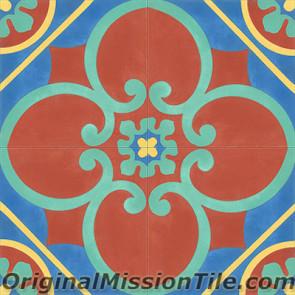 Original Mission Tile Cement Classic Cox 07 - 8 x 8