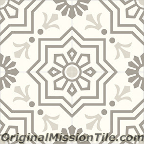 Original Mission Tile Cement Contemporary Elios 03 - 8 x 8