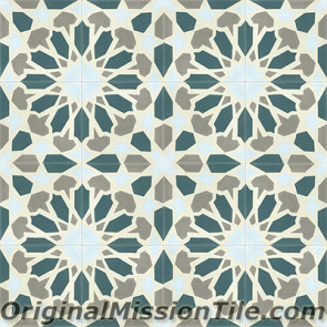 Original Mission Tile Cement Moroccan Fes - 8 x 8