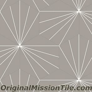 Original Mission Tile Cement Hexagonal Bakery 01 - 8 x 8