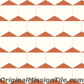 Original Mission Tile Cement Hexagonal Clip - 8 x 8