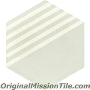 Original Mission Tile Cement Lee Hexagonal Dale 02 - 8 x 8