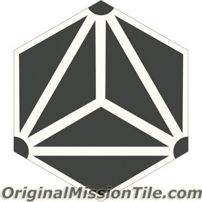 Original Mission Tile Cement Hexagonal Galaxy 01 - 8 x 8