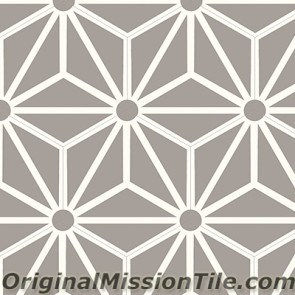 Original Mission Tile Cement Hexagonal Galaxy 02 - 8 x 8