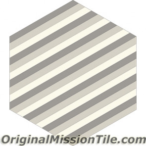 Original Mission Tile Cement Lee Hexagonal Martin 07 - 8 x 8