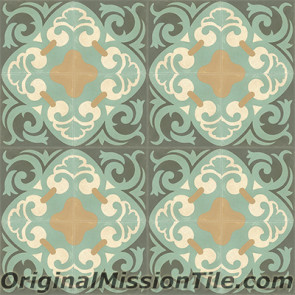 Original Mission Tile Cement Classic La Espanola 01 - 8 x 8