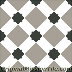 Original Mission Tile Cement Contemporary Latti 03 - 8 x 8