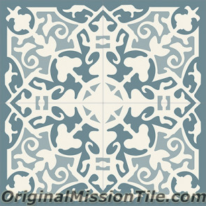 Original Mission Tile Cement Classic Madrid 02 - 8 x 8