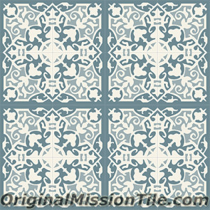 Original Mission Tile Cement Classic Madrid 02 - 8 x 8